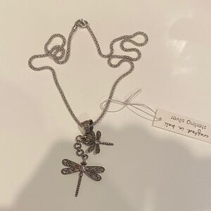 Dragonfly Sterling Silver Necklace